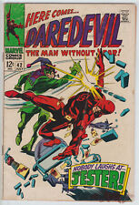 Daredevil #42 (01/1968) Marvel Comics GD+ Conditions picture