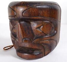 Pacific Northwest Coast Miniature Carved Mask Signed Gary Hunt BC House VictC3T3 picture