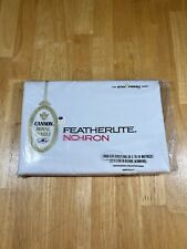 Vintage Cannon Royal Family Featherlite Twin Flat Sheet No-Iron  White NEW picture