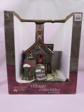 HOLIDAY TIME OLD GRIST MILL  PORCELAIN LIGHT UP CHRISTMAS VILLAGE  HOUSE picture
