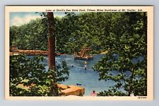 Mt Gayler AR-Arkansas, Lake At Devil's Den State Park, Vintage Postcard picture
