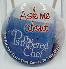 Vintage The Pampered Chef Kitchen Home Parties Advertising Consultant Pinback picture