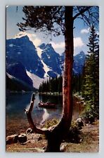 Banff Alberta-Canada, Moraine Lake, Antique, Vintage Souvenir Postcard picture