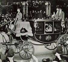 1947 Royal Wedding Carriage Press Photo Buckingham Duchess of Edinburgh *P21c picture