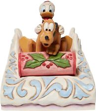 Enesco Disney Traditions Donald and Pluto Sledding Figurine 6008973 New in Box picture