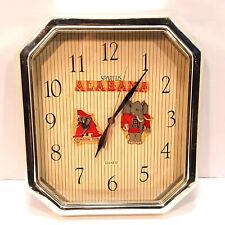 Vintage Spartus Alabama Crimson Tide Plastic Analog Wall Clock Quartz picture