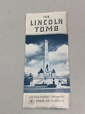 1953 THE LINCOLN TOMB Oak Ridge Cemetery Springfield Illinois Travel Brochure picture