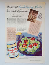 1937 Kraft Miracle Whip Salad Dressing Phenix Cheese Chicago Vintage Print Ad picture