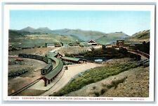 c1920's Gardiner Station N.P.Ry. Northern Entrance Yellowstone Wyoming Postcard picture