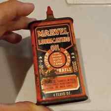 Vintage Metal 4oz Marvel Lubricating Oil Can EMPTY picture