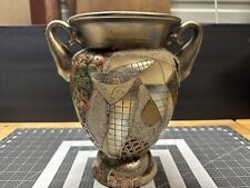 Vintage Picasso Alexander Kalifano STYLE Abstract Decorative Art Gold Vase 1980s picture