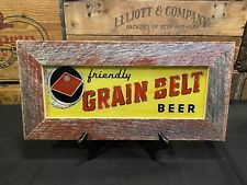 Vintage 1940’s Minneapolis Brewing Co., Grain Belt Beer ROG Back Bar Sign Framed picture
