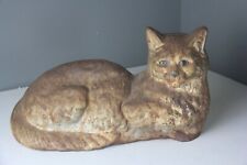 Antique Cast Iron Fireside Cat Doorstop Statue Possible HUBLEY picture