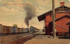 J72/ Weedsport New York Postcard c1910 Central Railroad Depot 62 picture
