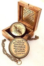 Engraved Compass Religious Gift for Men for I Know Inspirational Graduation Gift picture