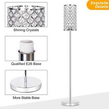 Crystal Floor Lamp, Standing Lamp with Elegant Shade, LED Floor Lamp (E26 Base) picture