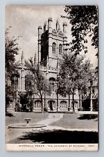 Chicago IL-Illinois, Mitchell Tower, University, Antique, Vintage Postcard picture