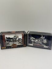 Lot Of 2~MAISTO MOTOR HARLEY DAVIDSON CYCLES~DIE CAST REPLICAS~H19 picture