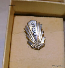 1951 Silver School Pin Burr Patterson & Auld Co.  SCC Pin 15mm Sterling Vtg MCM picture