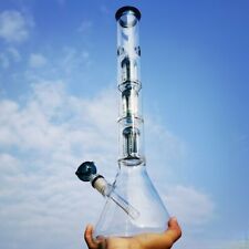 50cm Heavy Glass Water Pipe Big Bong Smoking Pipes Percolate Bubbler Hand Pipes picture