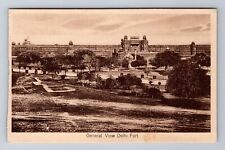 Delhi-India, General View Of Town, Antique Vintage Souvenir Postcard picture