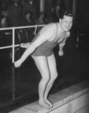 British Swimmer John Besford Prepares For A 100 Yard Swim In Brighton Old Photo picture