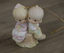 Enesco Precious Moments Vintage 1989 Love One Another Figurine Ornament 522929 picture