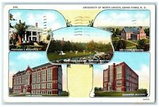1941 University North Dakota Multiview Grand Forks North Dakota Vintage Postcard picture