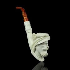 XL CAVALIER Figure Pipe By Erdogan EGE block Meerschaum New W Case#1386 picture