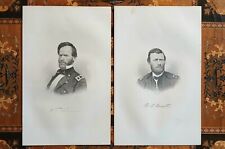 1866 Civil War Portraits Of Generals Grant And Sherman By H. W. Smith picture