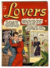 LOVERS #30 Nov 1950 ( Marvel ) ATLAS Comics Joe Kubert Bob Powell Art PRE-CODE picture