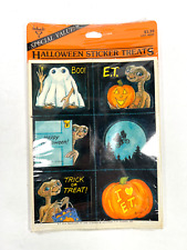 vtg 1982 E.T. Halloween Stickers halloween NICE trick or treat picture