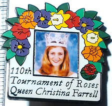 Rose Parade 1999 Rose Queen Christina Farrell 110th TOR Lapel Pin picture