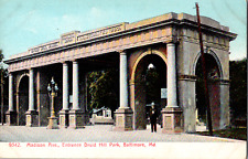 Vintage C. 1906 Madison Ave Archway Entrance Druid Hill Park  MD Postcard picture