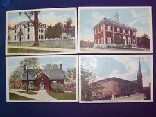 Annapolis MD Postcards, Lot of 4, White Borders, 1 postmark 1919, 3 new same era picture