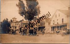 Real Photo Main Street Stores & Early Autos At Otego NY New York RP RPPC K70 picture