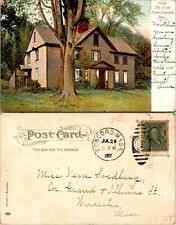 Vintage Postcard - Concord MA-Massachusetts, The Alcott Home, c1907 picture