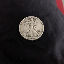 Split Coin Magic . Real Silver Walking Liberty Half Split Coin Trick .🔥 picture