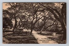 Berkeley CA-California, Foot Ball Statue, Antique, Vintage Souvenir Postcard picture