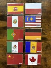 LOT 32 PCS Fridge Magnets National Flag Countries Soft Plastic ALL NEW Souvenir picture
