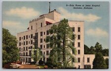 Holy Name Jesus Hospital Gadsden Alabama Old Cars Linen Medical Center Postcard picture