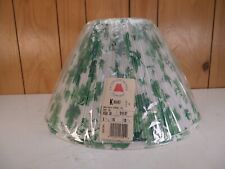Vintage Boho Lamp Shade Green Ivy Patterson Shade Company NOS Kmart 6 1/2 16 10 picture