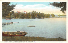 North Shore, Lake Cobbosseecontee, Augusta Maine VINTAGE Postcard Unposted picture
