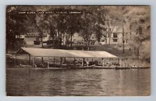 Fairlee, VT-Vermont, Camp Aloha, Lake Morey, Antique c1947, Vintage Postcard picture