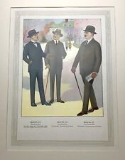 Chicago Woolen Mills Advertising Poster w/Fabric Samples - Circa 1921 - MensWear picture
