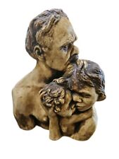 Australian Aboriginal Family Father Mother Child Sculpture Indigenous Signed picture