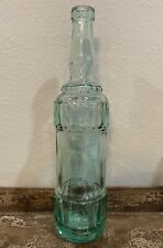Vtg Himark Empty Green Blue Ornate Glass Bottle 12 1/2” H Made In Spain picture