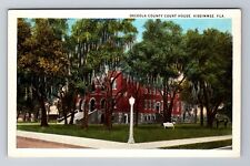 Kissimmee FL-Florida, Osceola County Court House, Antique, Vintage Postcard picture