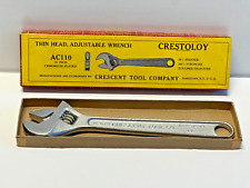 Vintage “Crestoloy” Crescent AC 110 - 10 Inch Adjustable Wrench; NOS Unused picture