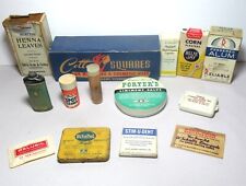 Mixed Lot 14 Vintage Advertising Tin Pill Box Packet Medicine Health Pharmacy picture
